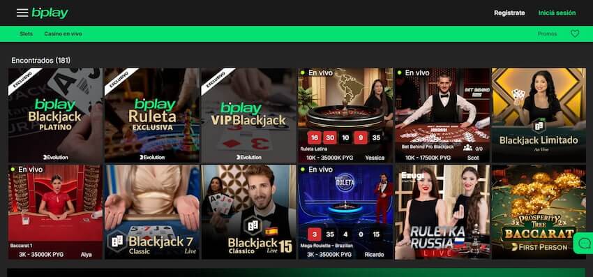 Casino en vivo de Bplay Argentina